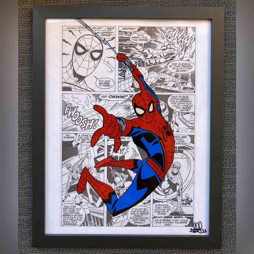 Spiderman Glass Painting